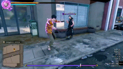 '용과 같이8 외전' 광견 스타일 전투 장면.