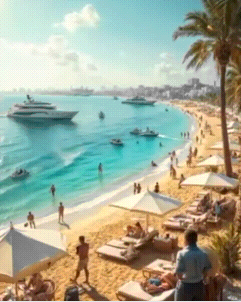 머스크가 공중에 현금을 뿌리고, 트럼프 대통령이 파티를 즐기는 장면 등이 '가자 구상' AI 영상에 담겼다. /트루스소셜