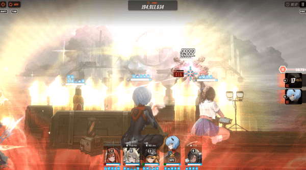 - 아야나미 레이(가칭) 버스트 스킬 연출