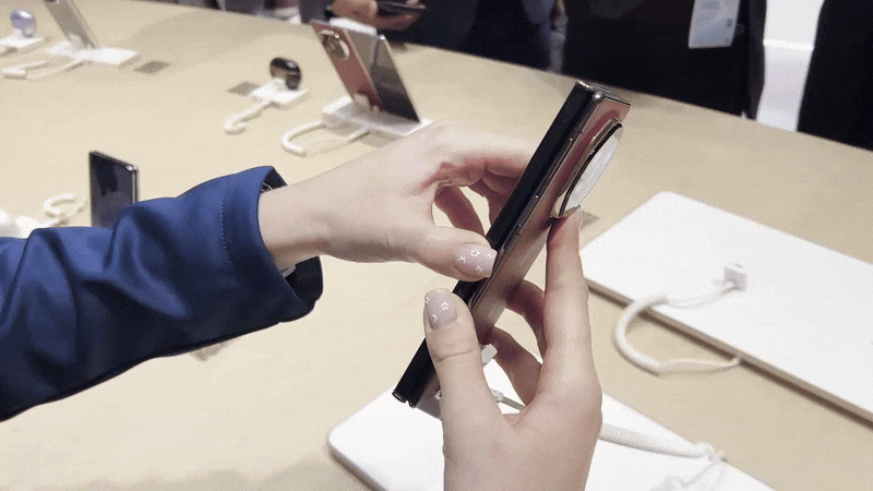 화웨이의 트리플 폴더블폰 '메이트 XT'./바르셀로나=김민국 기자