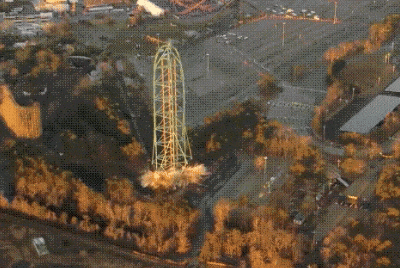 '킹다 카'의 철거 모습. 사진=엑스 캡처