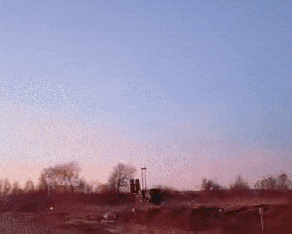 IRIS-T 미사일이 러시아 미사일을 요격하는 영상의 일부.