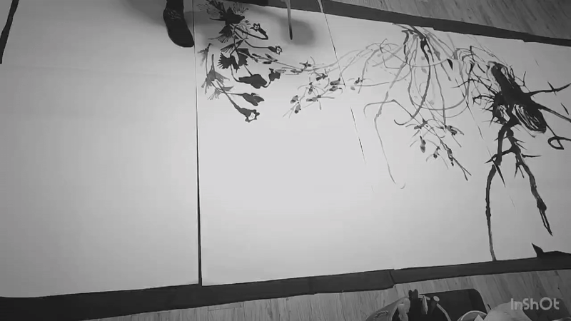 서정연 작가가 작품을 그리는 모습. 서 작가 제공