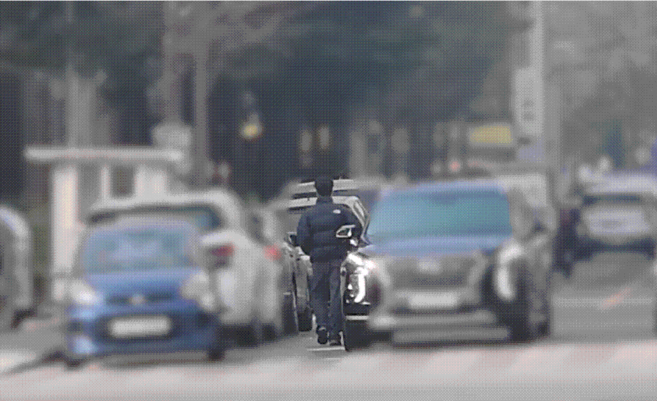 경찰이 잠복 수사 끝에 포착한 범행 장면. /대전경찰청 유튜브