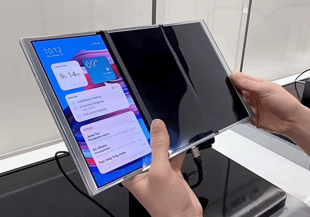 삼성 트리폴드폰 시제품