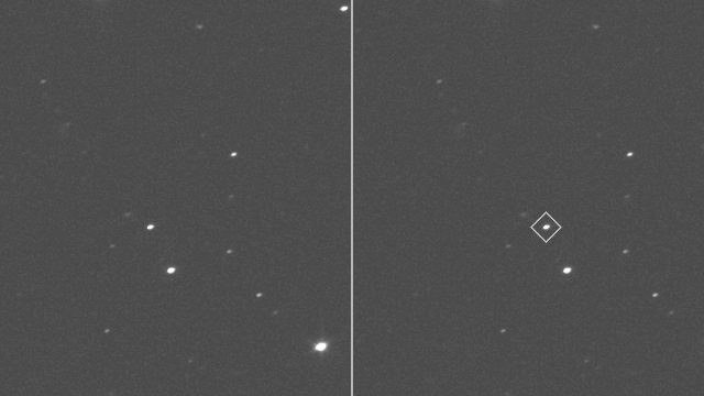 루시가 포착한 도날드요한슨(우측 사각형으로 표시) (출처=NASA/Goddard/SwRI/Johns Hopkins APL)
