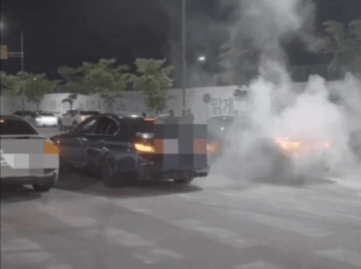 도로에서 레이싱을 하는 모습. 영상 = 경기남부경찰청