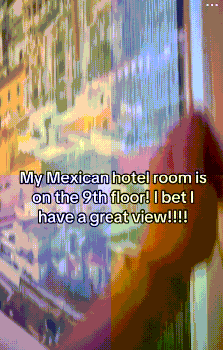 [서울=뉴시스] 승무원 안젤라 루스 스트롱은 멕시코에서 보낸 휴가 중 겪은 일을 SNS에 올렸다. (영상=틱톡 갈무리) 2025.04.30 *재판매 및 DB 금지