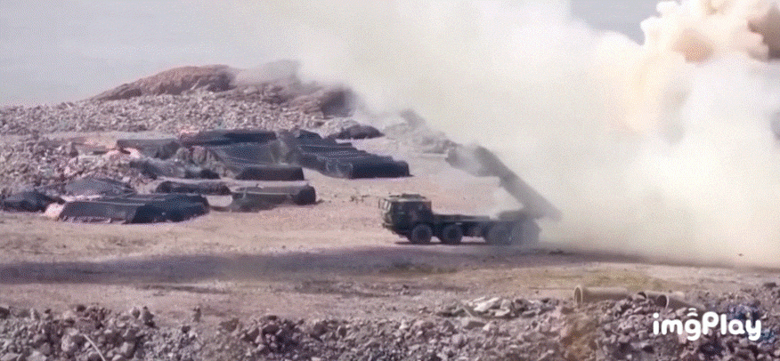 중국이 4월 1~2일 동중국해에서 대만을 에워싸고 실시한 군사훈련.