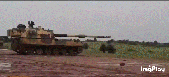 인도 군이 운용 중인 K9 자주포 바즈라(Vajra).