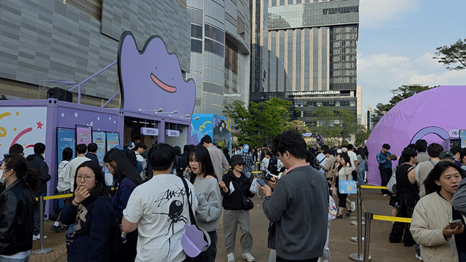2일 서울 송파구 롯데월드타워 월드파크에 마련된 '포켓몬타운 2025' 현장./영상= 박수림 기자