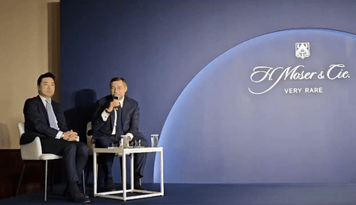 [서울=뉴시스] 이현주 기자=조르지오 다미아니(Giorgio Damiani) 다미아니 그룹 부회장이 13일 오전 서울 중구 신라호텔에서 열린 브랜드 콘퍼런스에서 발언하고 있다. 2025.05.13. juicy@newsis.com *재판매 및 DB 금지