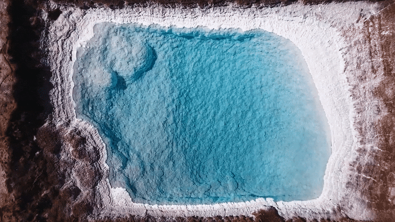 포스코그룹의 아르헨티나 옴브레 무에르토 리튬 염호. /포스코홀딩스 제공