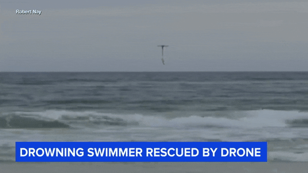 최근 미국에서 드론으로 물에 빠진 소녀의 목숨을 구한 일이 발생해 화제가 되고 있다. (영상=ABC뉴스 유튜브)