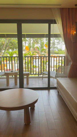 클럽메드푸껫의 패밀리 오아시스 객실. 객실 밖으로 새로 문을 연 스플래시파크가 펼쳐져 있다. ⓒ 뉴스1 김형준 기자