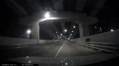 2024년 5월 19일 부산 역주행 사고 당시, 차량 블랙박스. (영상=독자 제공/최강주 기자 gamja822@donga.com)