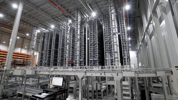 현대모비스 영남물류센터 내부./영상=현대모비스