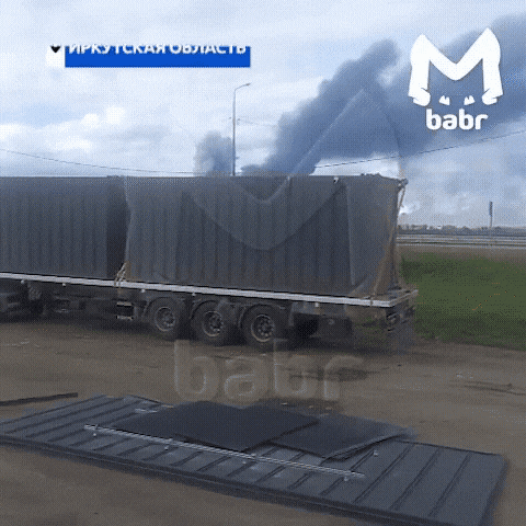 러시아 군사기지 근처에 주차된 트럭에서 드론이 공격에 투입되는 모습. /텔레그램