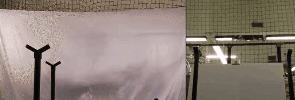 홍콩대 연구진이 개발한 로봇 팔이 달린 무인기 모습. 로봇 팔이 코끼리 코처럼 원통형 화물을 감싸쥔다. 홍콩대 연구진 제공