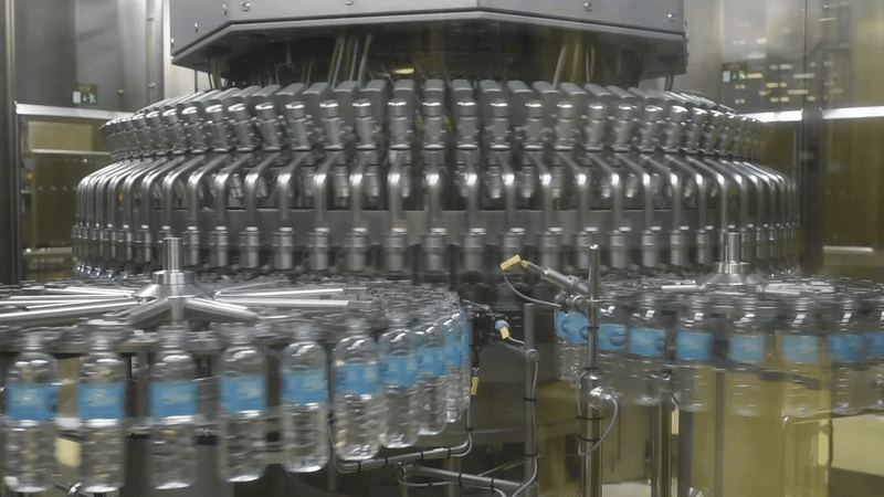 농심 백산수 신공장의 자동화 설비 (사진=농심)