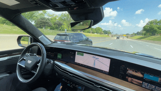 GM 슈퍼크루즈 사용모습