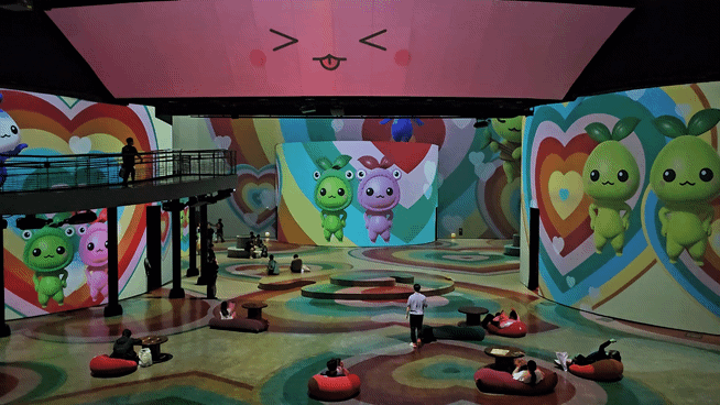 로스트아크 미디어아트전./사진=김동훈 기자