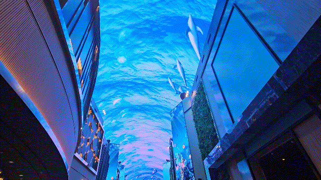 인스파이어 ‘오로라’에서 펼쳐지는 미디어 쇼.