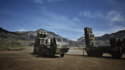 지난해 개발이 완료된 L-SAM의 가동 시뮬레이션. 한화에어로스페이스 제공