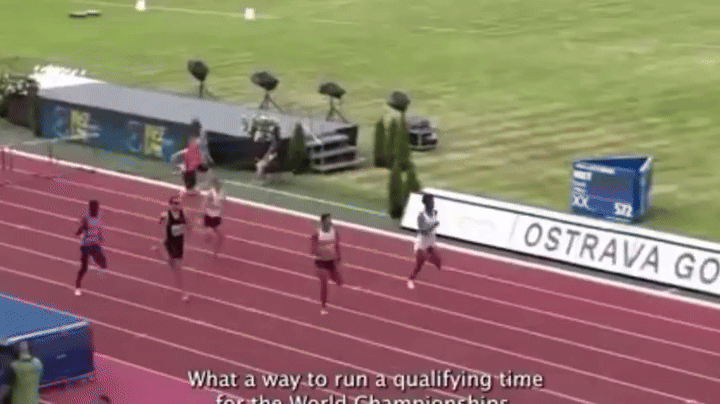 [뉴시스] 미국 육상 선수 크리스 로빈스이 경기 중 노출 사고 후 속옷 모델 제안을 받았다. (사진=데일리 메일) 2025.06.29 *재판매 및 DB 금지