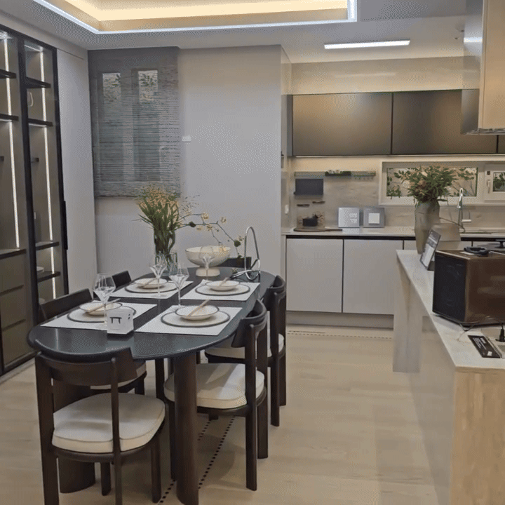 오티에르 포레 견본주택에 마련된 전용 84㎡A 유니트 내부 [동영상=이효정 기자 ]