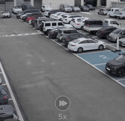 AI 주차로봇이 EV3 주차하는 모습