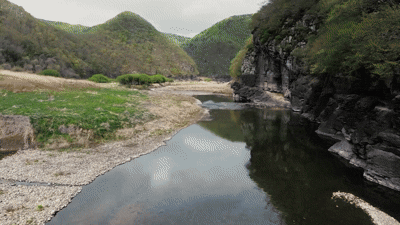 12일 제47차 유네스코 세계유산위원회에서 유네스코 세계유산으로 지정된 울산 반구천 암각화 전경. / 영상 = 국가유산청 제공