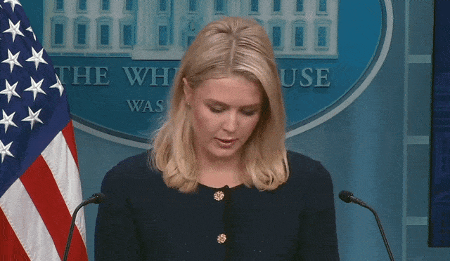 캐롤라인 레빗 백악관 대변인이 3일(현지시간) 한국의 6·3 대선 결과에 대한 도널드 트럼프 행정부의 공식 반응을 찾지 못하는 일이 발생했다. [백악관 공식 유튜브]