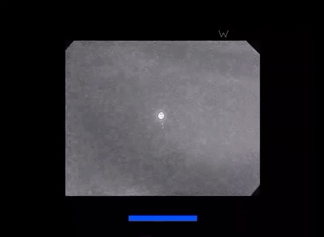 풍선 타격 순간을 포착한 모습. 출처=엑스