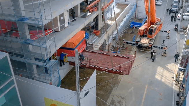 모듈러주택 단지의 건설 과정./자료=LH