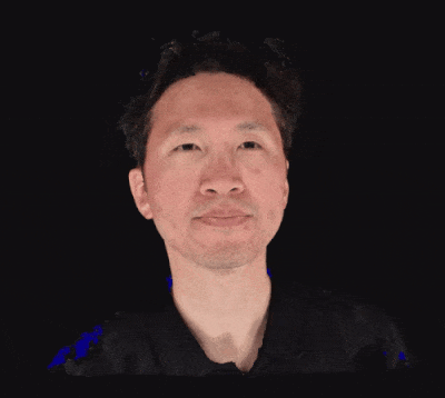 얼굴 3D 스캐너를 통해 변환한 기자의 3D 이미지. 수염부터 여드름 자국까지 정교하게 표현된다.