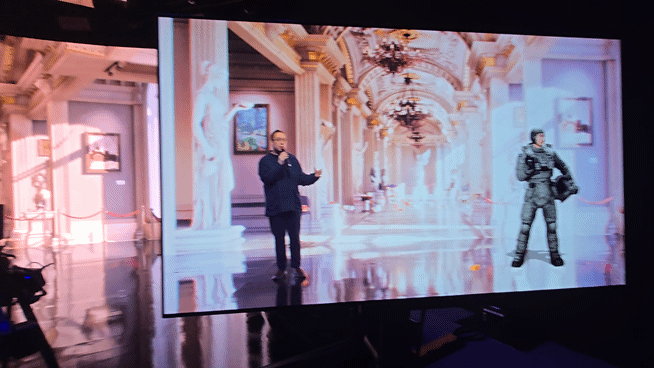 네이버는 1784사옥에 구축된 버추얼 콘텐츠 특화 스튜디오 비전스테이지와 모션스테이지를 최초 공개했다./사진=이찬종 기자