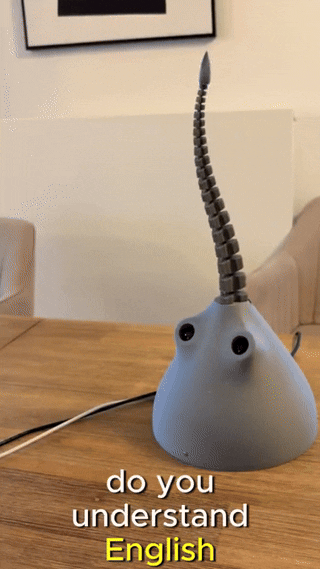 촉수를 움직여 의사표현을 하는 AI로봇이 등장했다. (영상=레딧)