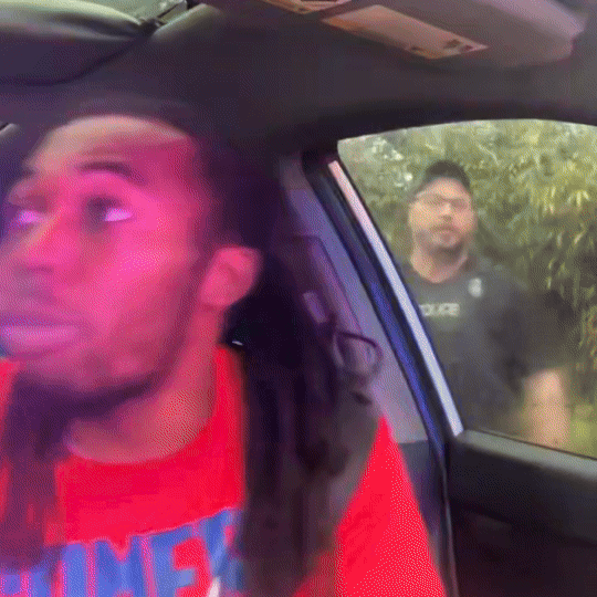 미국의 한 경찰관이 교통 단속 중 흑인 남성 운전자의 얼굴에 주먹질하는 모습이 담긴 영상이 확산하며 논란이 됐다. 인스타그램 캡처