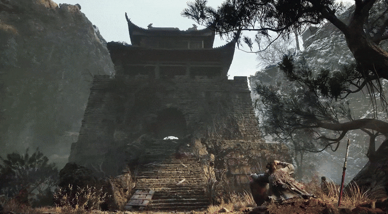 '명말: 공허의 깃털'에 쓰촨 지역의 고대 건축물이 표현된 모습. 개발사 링쩌는 청두시 지원을 받아 실제 문화재를 게임 배경과 구조물로 재현했다. 샤쓰위안 최고기술책임자는 신화통신에 "훌륭한 게임플레이는 우리 작업의 핵심이지만, 훌륭한 작품의 근간은 언제나 문화의 표현"이라고 말했다. /스팀 제공