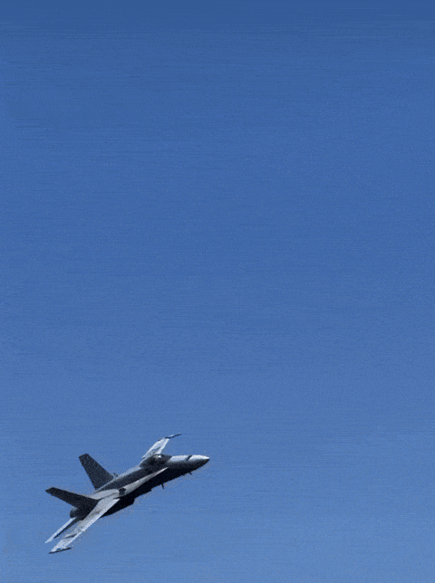 28일(현지시간) 스페인 히혼 항공 페스티벌에 참여한 스페인 공군이 새 떼를 피하기 위해 회피 기동을 펼쳤다. 사진=엑스 캡처