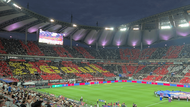 지난달 31일 개최된 ‘2025FC바르셀로나 아시아투어-FC서울 친선경기’ 현장./영상=박수림 기자