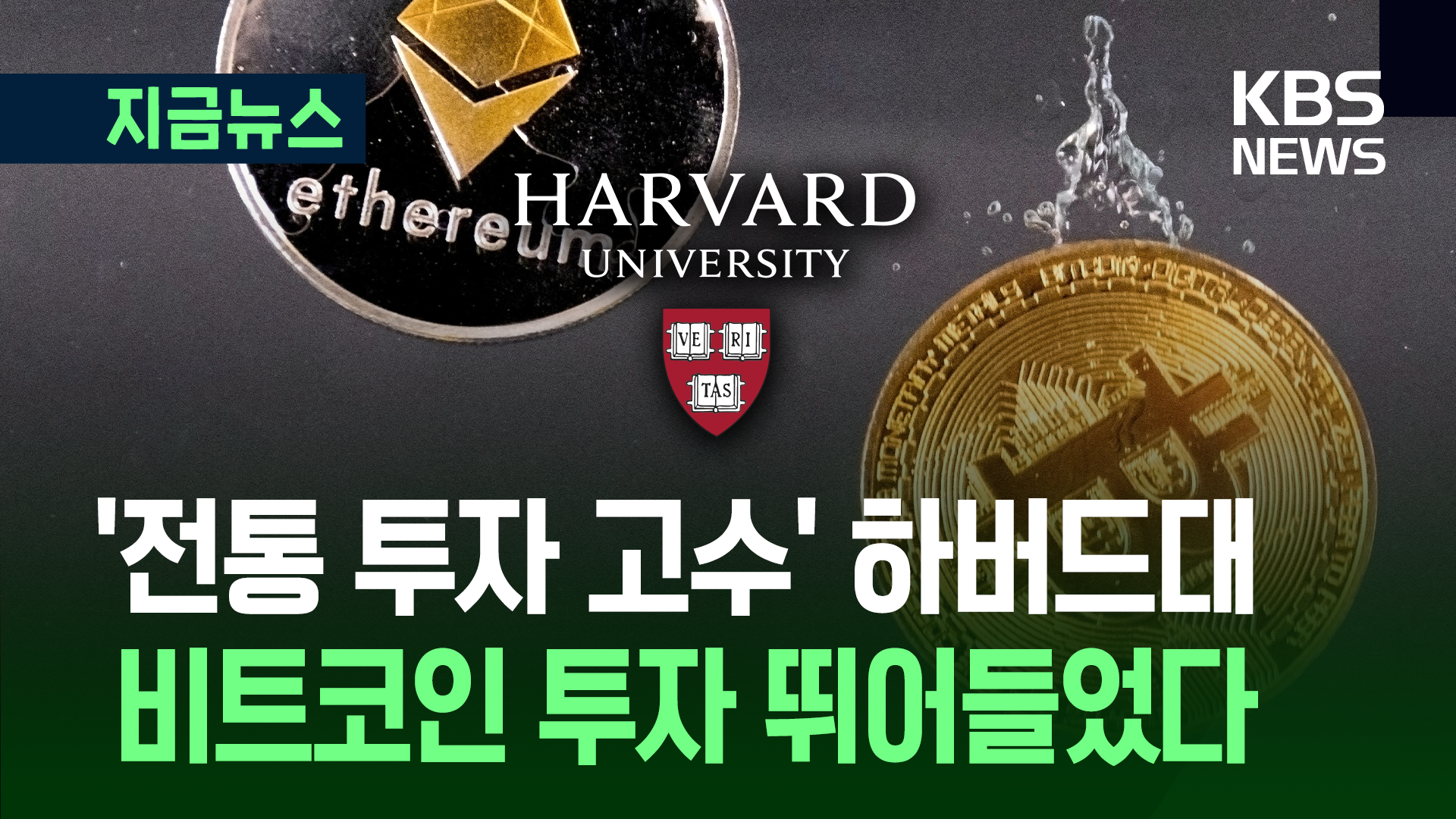 미 하버드대, 1600억원 비트코인 ETF에 베팅 [지금뉴스]
