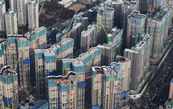 서울시내 아파트 신축현장