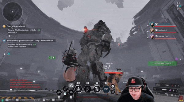 - 글레이 복원된 유물 빌드 전투 모습 [출처: RealAsianRobot 유튜브]