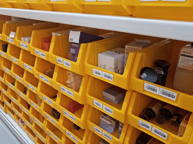 20일 올리브영 MFC 송파점 내부 제품 적재 공간 모습. /정재훤 기자