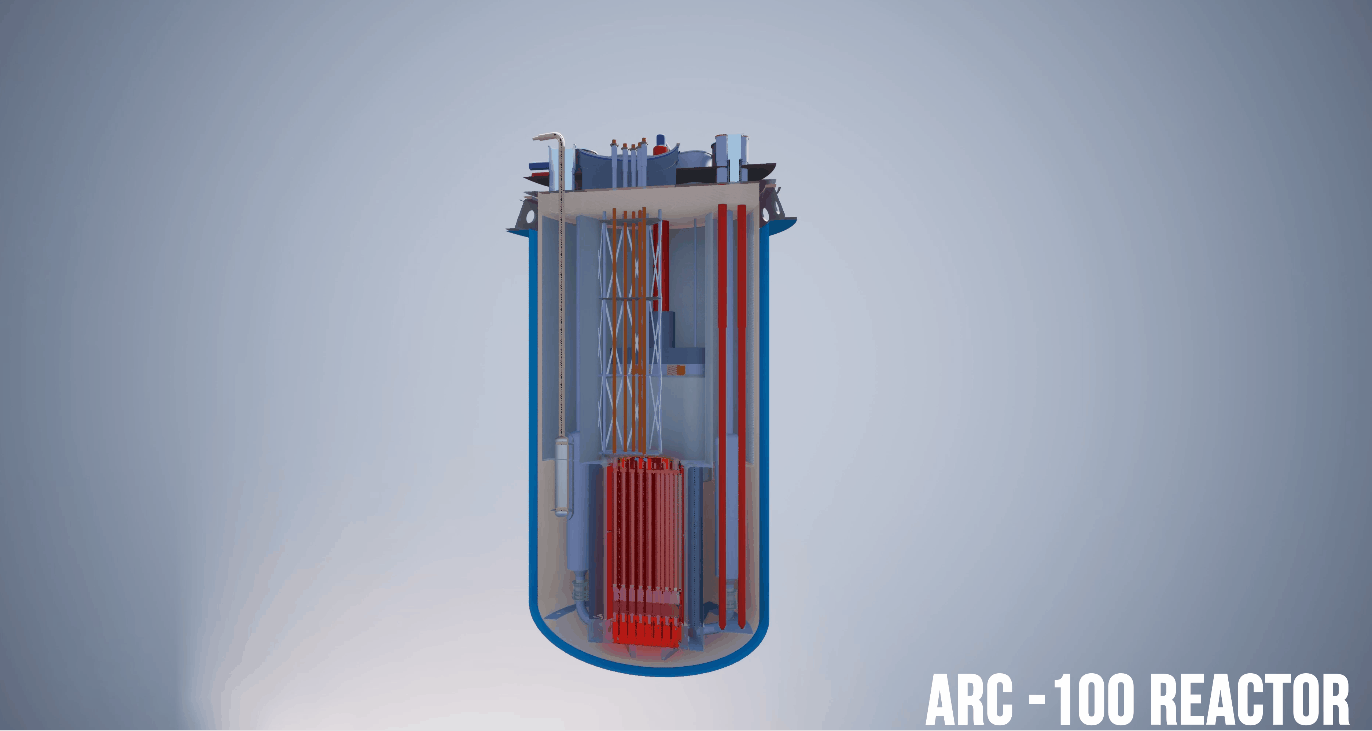 미국 SMR 기업 ARC의 ARC100 원자로./ARC 홈페이지 캡처