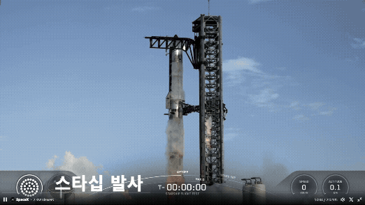 스페이스X는 10번째 도전 끝에 스타십 비행 테스트를 성공적으로 이끌었다. [사진=스페이스X]