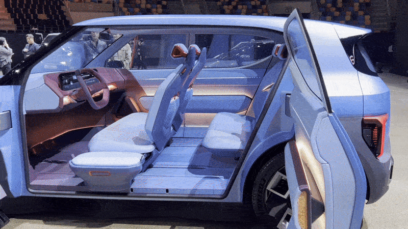 Kia's EV2 concept car, which will hit Europe in 2026 at 30,000 euros ($35,000) [SARAH CHEA]