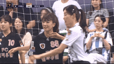 지난달 27일 결승전에 마시마 유를 향한 거친 파울로 시청자의 빈축을 산 원더우먼 선수. SBS 방송 화면 캡처